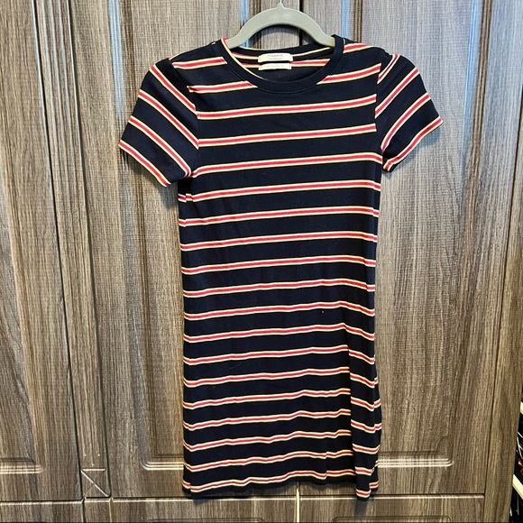 Pull&Bear Striped Tshirt Dress - Picture 3 of 4